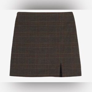 Old Navy Brown Plaid Mini Skirt